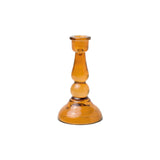 Glass Candle Holder - Amber