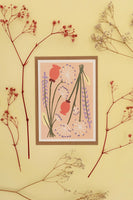 Dried Flower Card - Peach