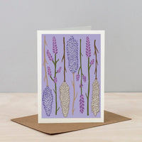 Dried Flower Card - Lilac