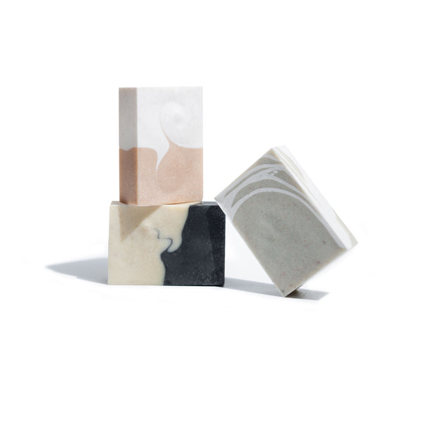 Gift Set - Salt Soap Trio - Grounding Scents