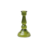 Glass Candle Holder - Green