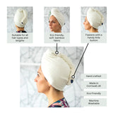 Towelling Hair Wrap - Bamboo