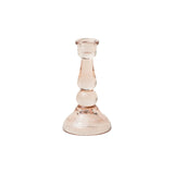Glass Candle Holder - Pink