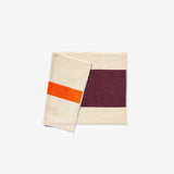 Bath Mat - Bordeaux and Orange