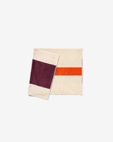 Bath Mat - Bordeaux and Orange