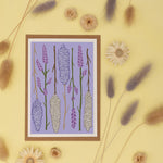 Dried Flower Card - Lilac