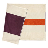 Bath Mat - Bordeaux and Orange