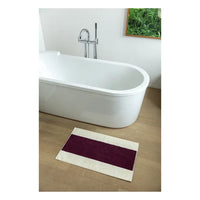 Bath Mat - Bordeaux and Orange