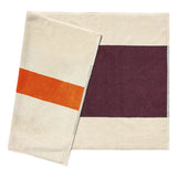 Bath Mat - Bordeaux and Orange