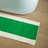 Bath Mat - Green and Chestnut