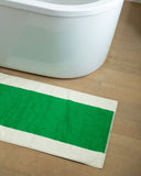 Bath Mat - Green and Chestnut