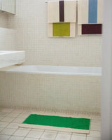 Bath Mat - Green and Chestnut