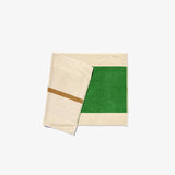 Bath Mat - Green and Chestnut