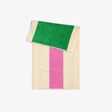 Bath Towel - Green and Hot Pink