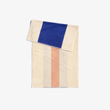 Bath Towel - Royal Blue and Peach