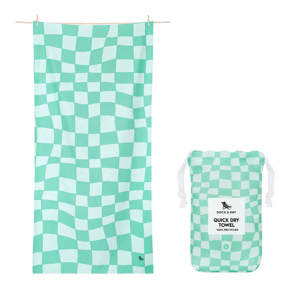 Dock & Bay Quick Dry Beach Towel - CHECK MATE