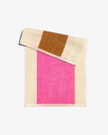 Face Towel - Hot Pink and Chestnut Stripe