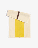 Face Towel - Lemon and Coffee Stripe