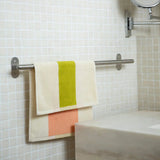Face Towel - Peach and Lime Stripe