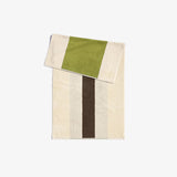 Hand Towel - Lime and Coffee Stripe