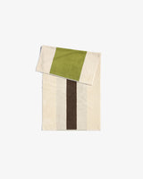 Hand Towel - Lime and Coffee Stripe