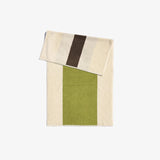 Hand Towel - Lime and Coffee Stripe
