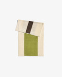 Hand Towel - Lime and Coffee Stripe