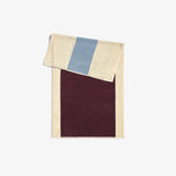 Hand Towel - Bordeaux and Sky Blue