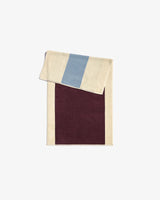 Hand Towel - Bordeaux and Sky Blue