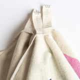 Hand Towel - Lime and Coffee Stripe