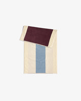 Hand Towel - Bordeaux and Sky Blue