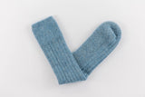 Ultra Soft Alpaca Bed Socks - Ribbed - Blue