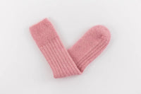 Ultra Soft Alpaca Bed Socks - Ribbed - Pink