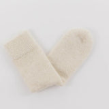 Ultra Soft Alpaca Bed Socks - Plain - Cream