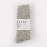 Ultra Soft Alpaca Bed Socks - Plain - Grey