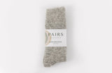 Ultra Soft Alpaca Bed Socks - Plain - Grey