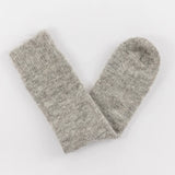 Ultra Soft Alpaca Bed Socks - Plain - Grey