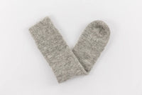 Ultra Soft Alpaca Bed Socks - Plain - Grey